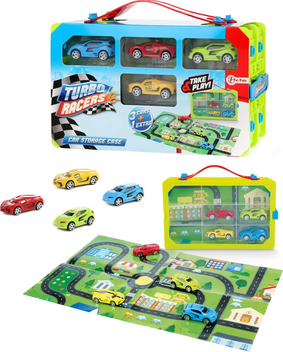 Toi-Toys Turbo Racers Verzamelkoffer 20745A
