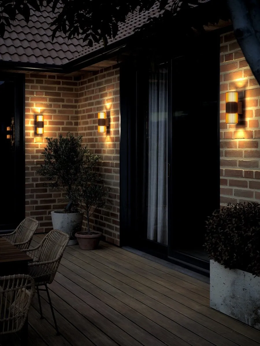 Nordlux Aludra Wandlamp Seaside Up & Down - 2xE27 - Bruin