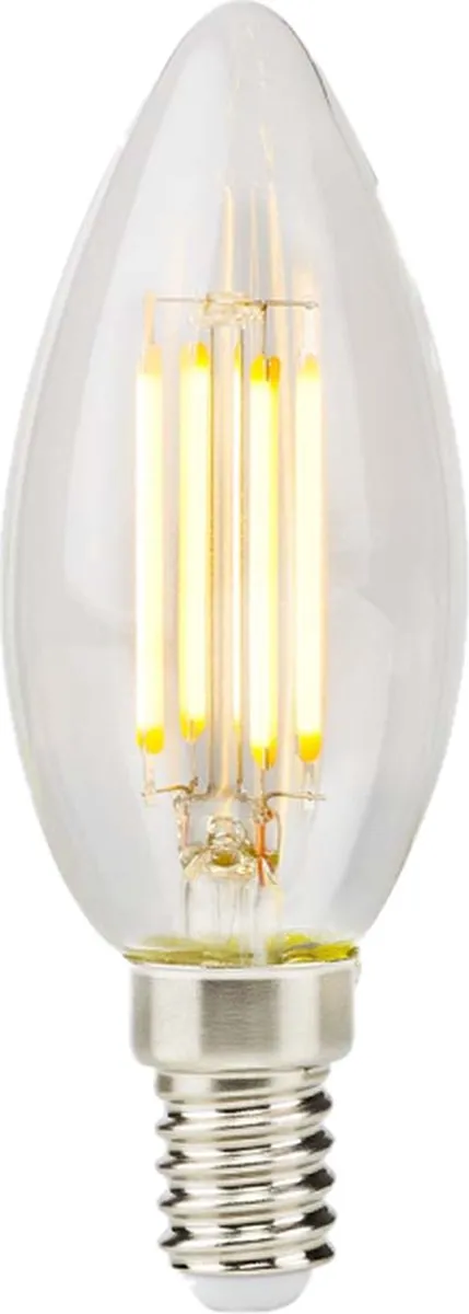 Nedis LED-Filamentlamp E14 Kaars 4.5W 470lm Warm Wit - Retrostijl