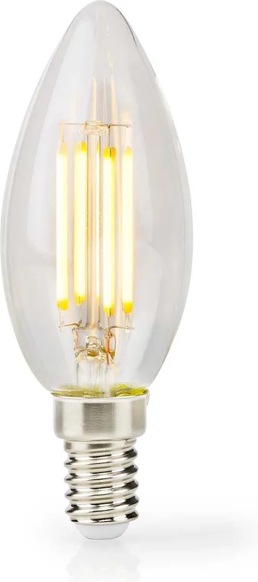 Nedis LED-Filamentlamp E14 Kaars 4.5W 470lm Warm Wit - Retrostijl