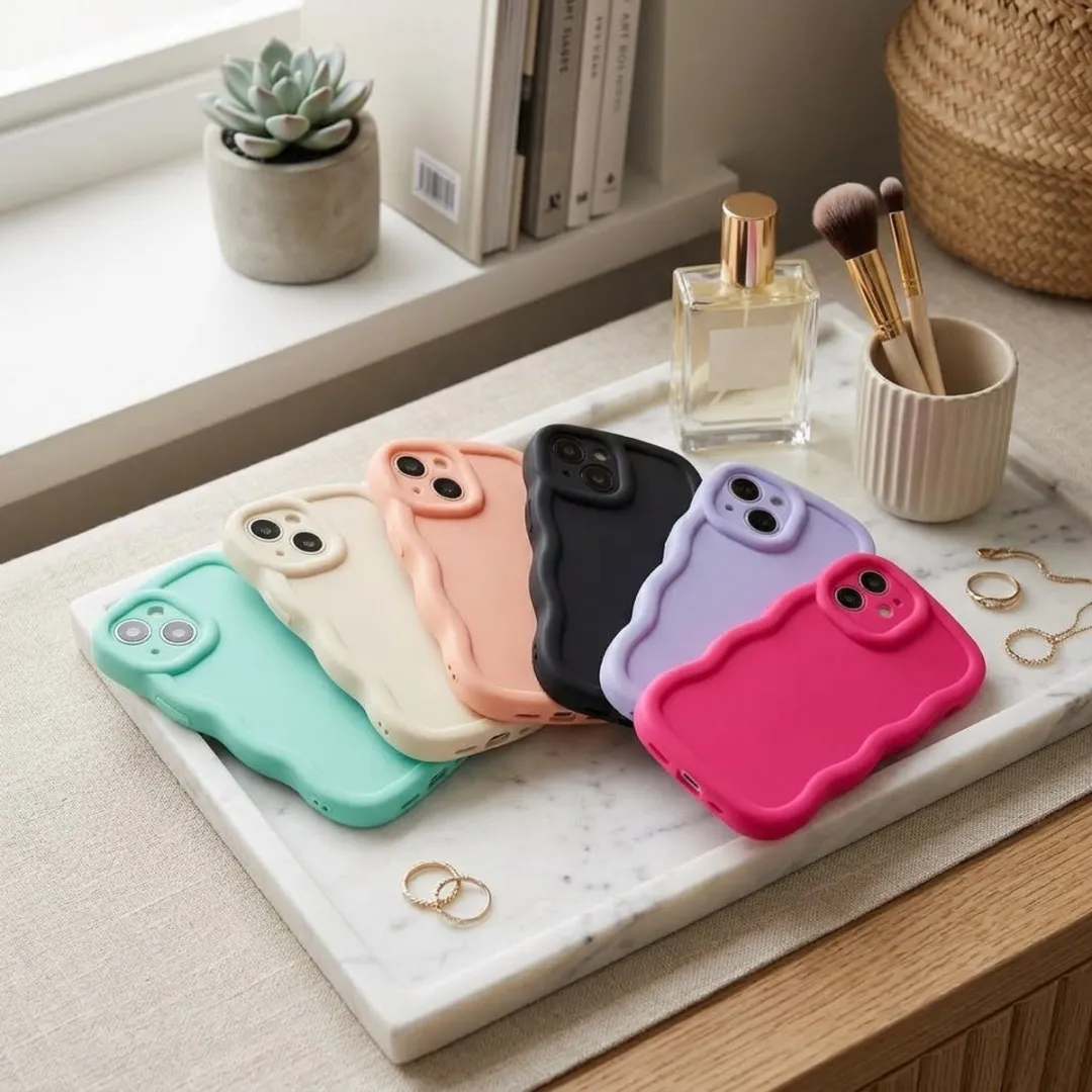 NUVEX iPhone 16 Plus Siliconen Hoesjes - 6 Stuks - Mintgroen/Zwart/Roz