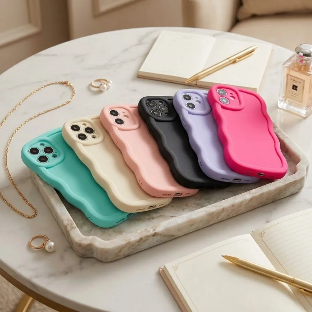 NUVEX iPhone 16 Plus Siliconen Hoesjes - 6 Stuks - Mintgroen/Zwart/Roz