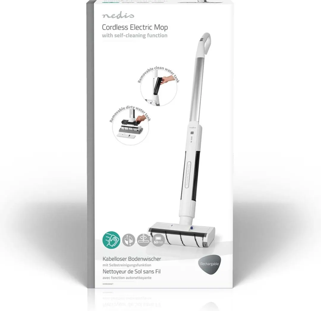 Nedis HHEM300WT Vloerreiniger - Draadloos 40W - 60 Min