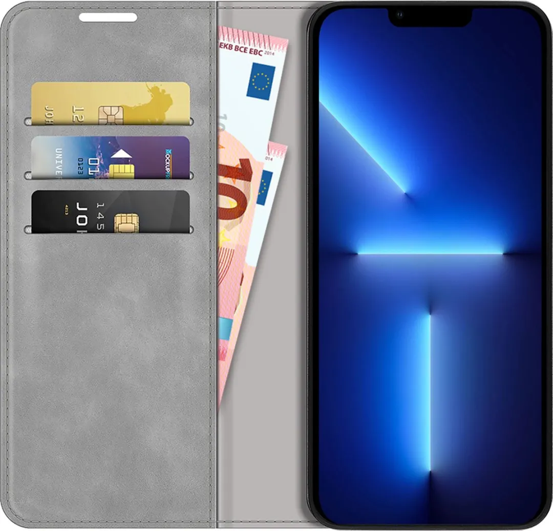 Just in Case Cazy iPhone 13 Pro Max Hoesje - Grijs - afbeelding 6 van 6