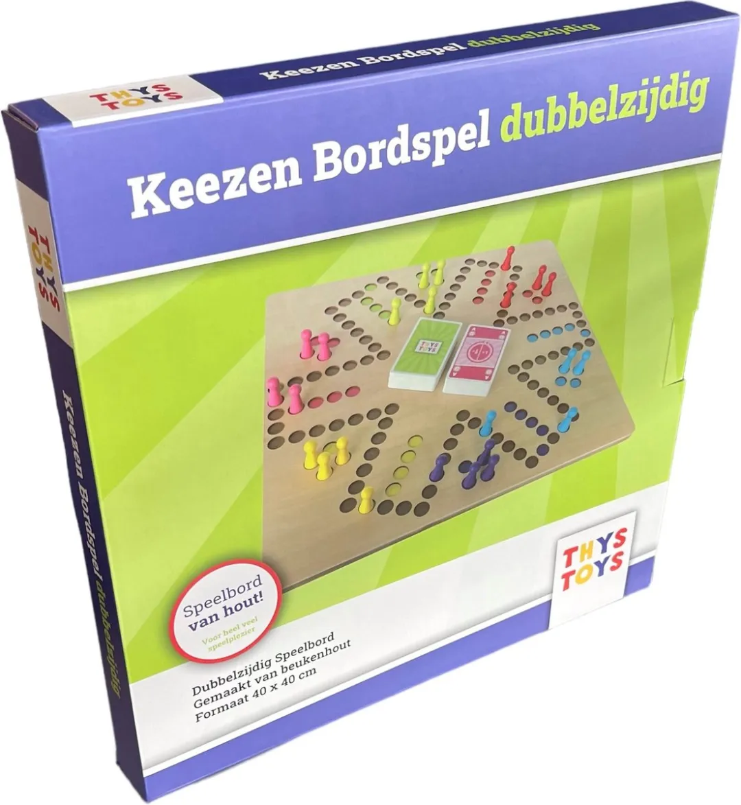ThysToys Keezen Houten Bordspel 2-6 Spelers