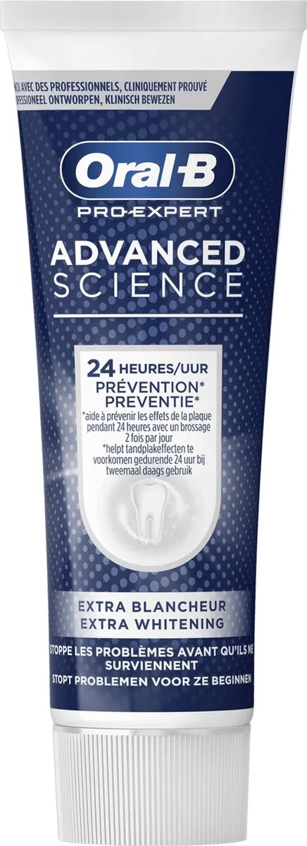 Oral-B Pro-Expert Advanced Science Extra White Tandpasta 75ml - 12 Stuks