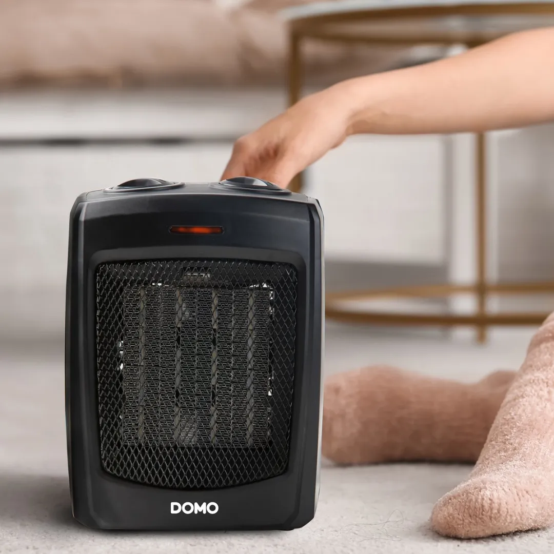 Domo DO7329H Keramische Ventilatorkachel 1500W - Zwart - afbeelding 6 van 6