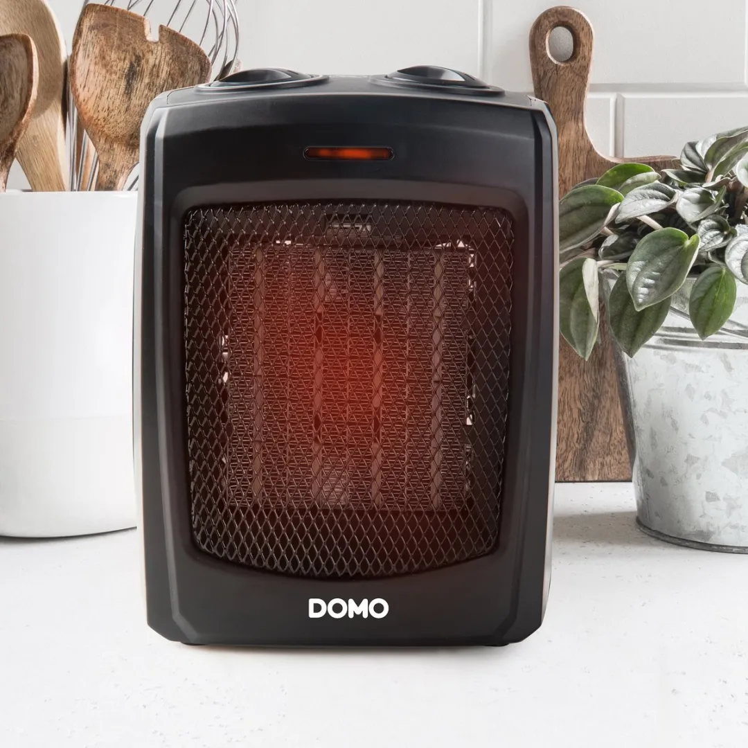 Domo DO7329H Keramische Ventilatorkachel 1500W - Zwart