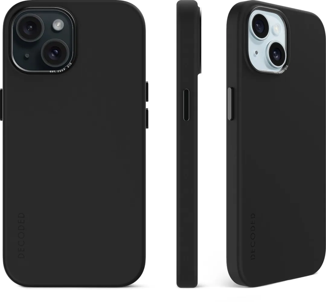 Decoded D24IPO15PLBCS9GE Siliconen Hoesje iPhone 15 Plus - Graphine Zwart - afbeelding 2 van 6