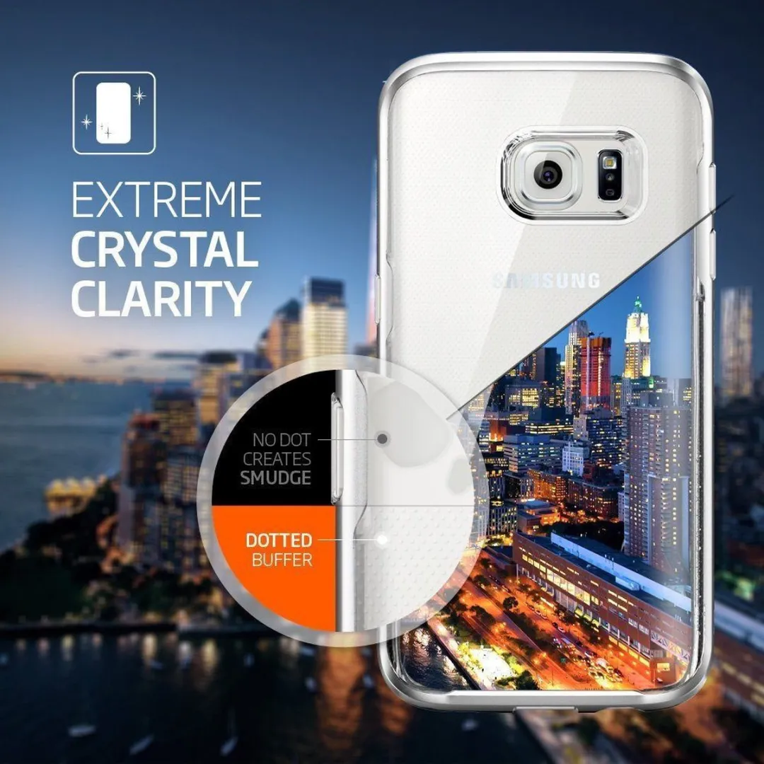 Spigen Neo Hybrid Crystal Hoesje Samsung Galaxy S7 - Zilver