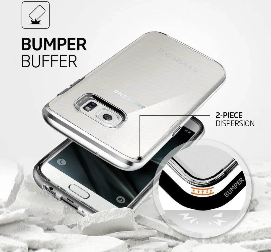 Spigen Neo Hybrid Crystal Hoesje Samsung Galaxy S7 - Zilver