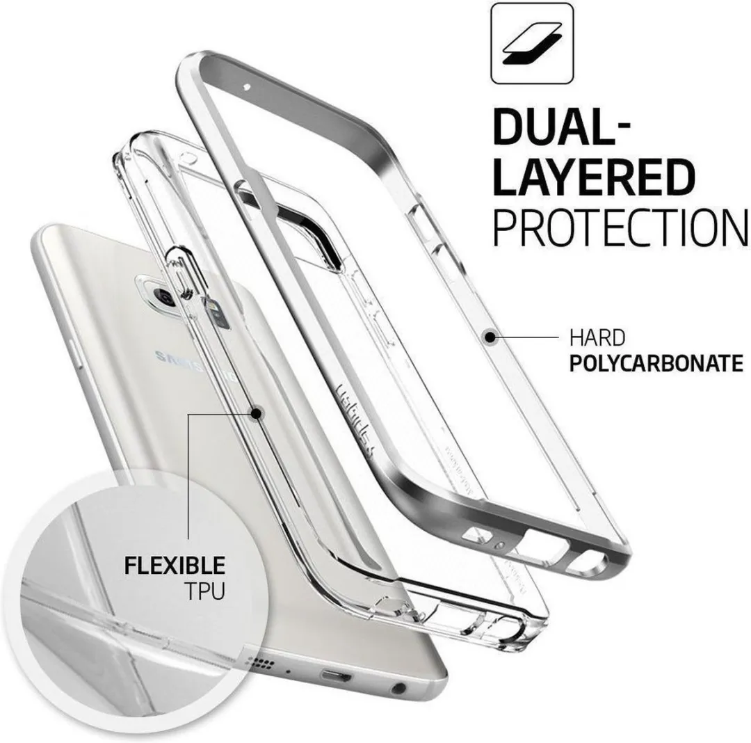 Spigen Neo Hybrid Crystal Hoesje Samsung Galaxy S7 - Zilver