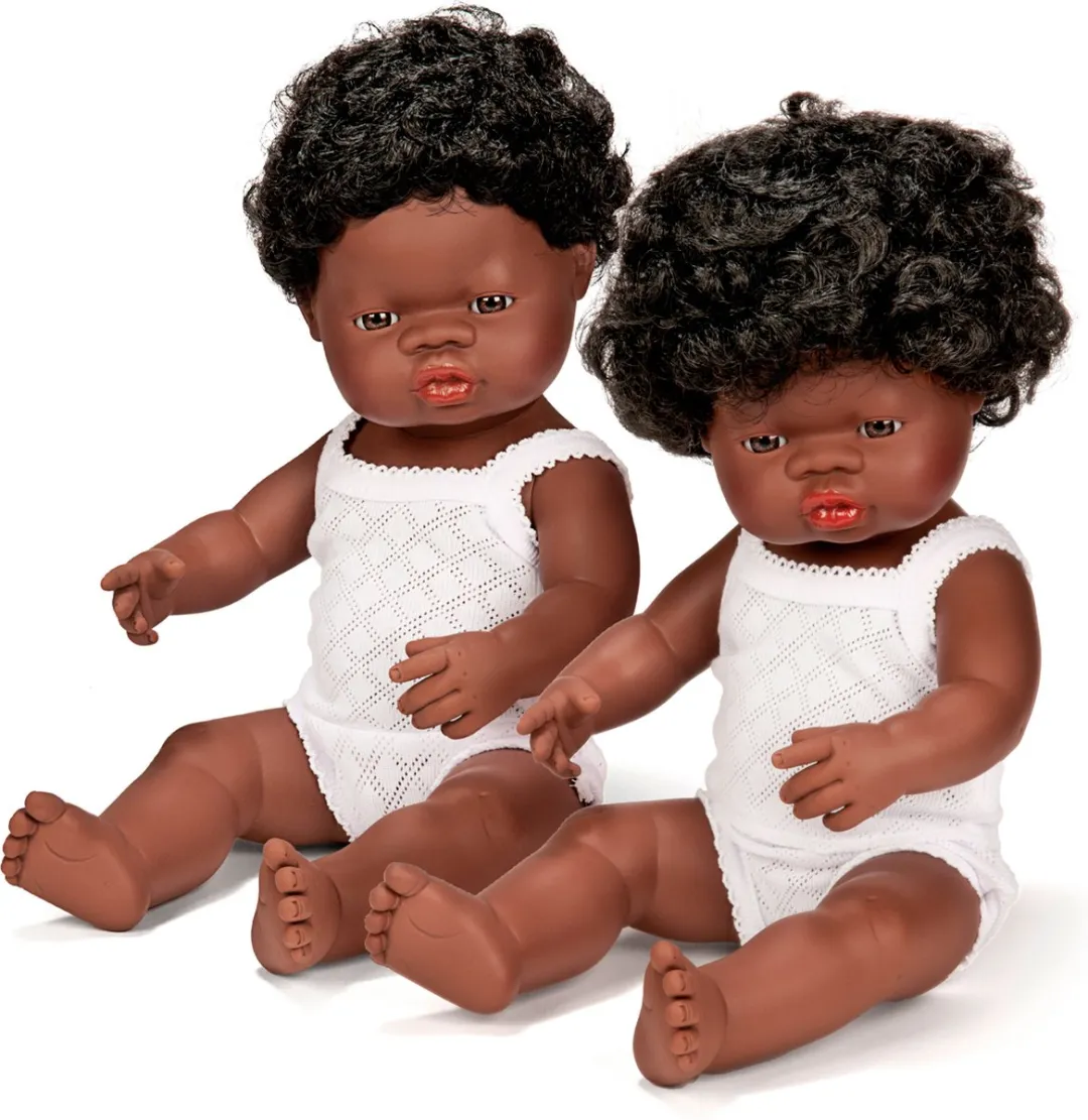 Miniland Babypop Afrikaans Meisje 38cm - 31154