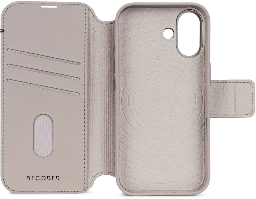 Decoded 2-in-1 Wallet Hoesje DEC-I17-2N1-BG - iPhone 17 - Beige