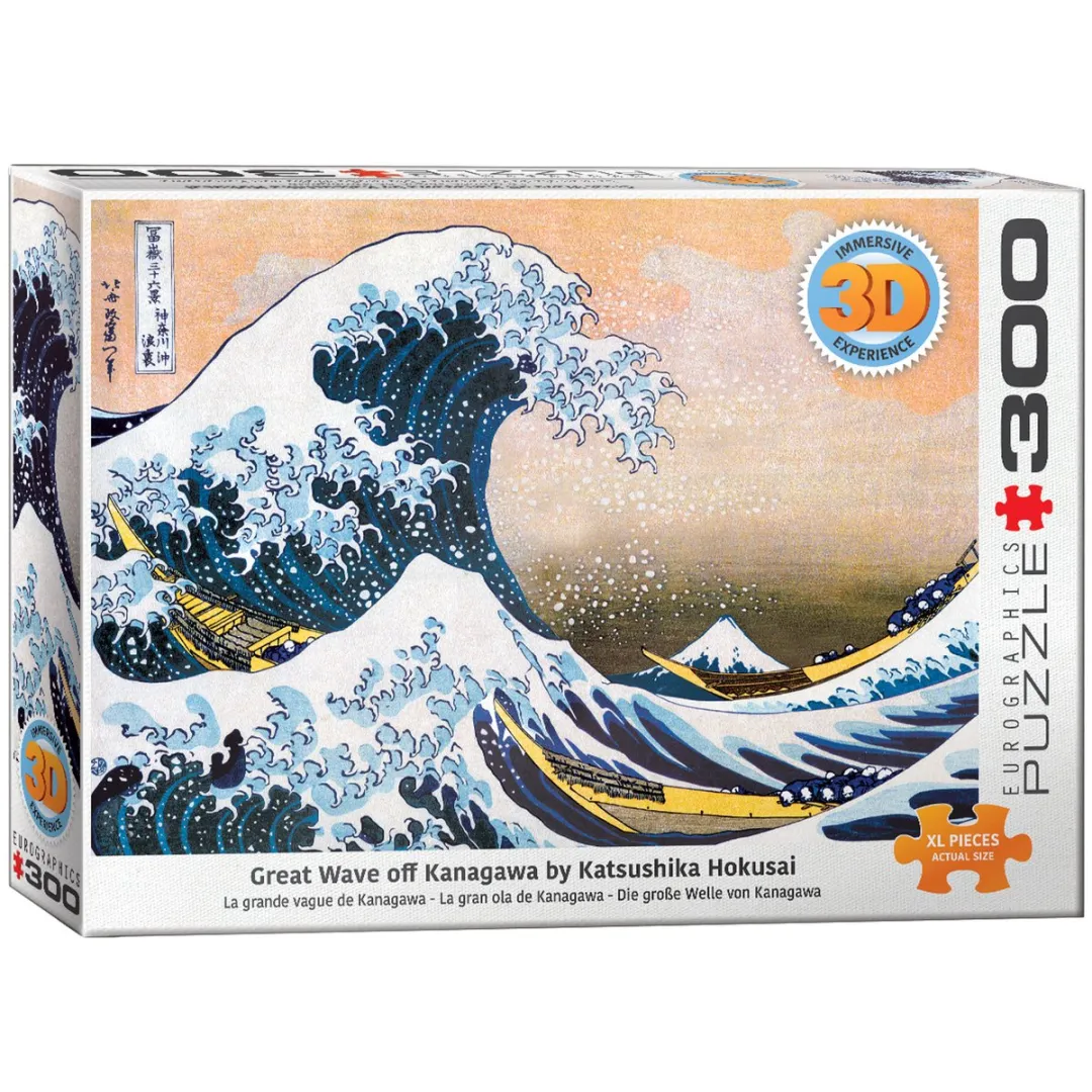 Eurographics De Grote Golf bij Kanagawa Puzzel 300 Stuks
