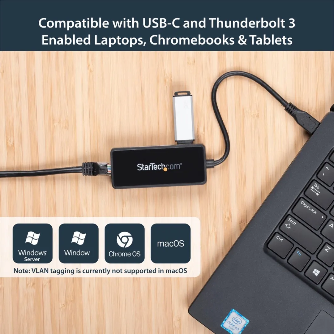 Startech US1GC301AU USB-C naar RJ45 Netwerkadapter - Nero - afbeelding 6 van 6