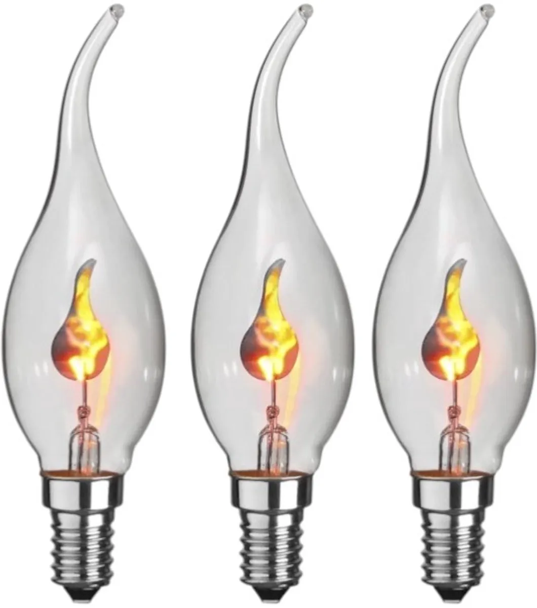 Star Trading Kaarslamp 3W E14 Super Warm Wit - 3 Stuks