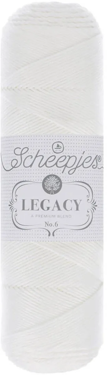 Scheepjes Legacy Glanskatoen nr. 6 - Wit