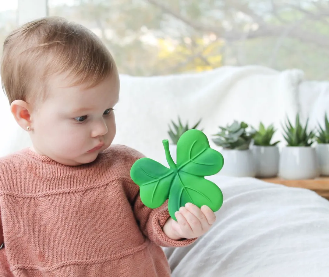 Lanco Rubberen Bijtspeeltje Klaverblad - Groen