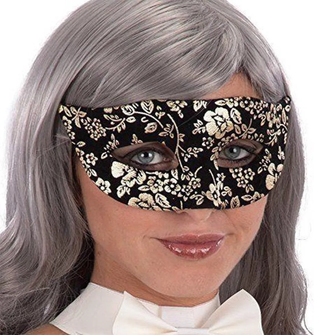 Carnival Toys Verkleedmasker Glitter Dames Goud