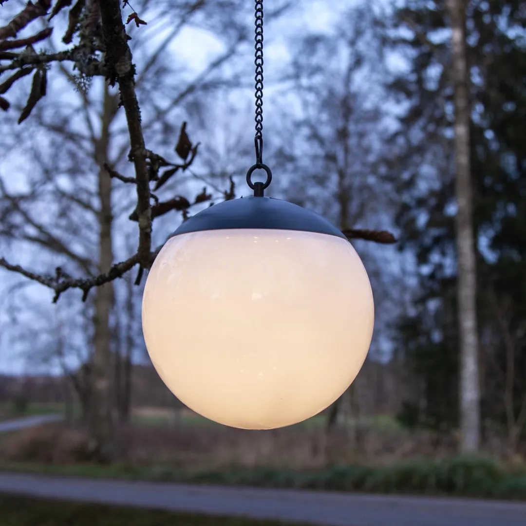 Star Trading Zonne-energie Globe Buitenlamp 9 Lichtpunten - Zwart
