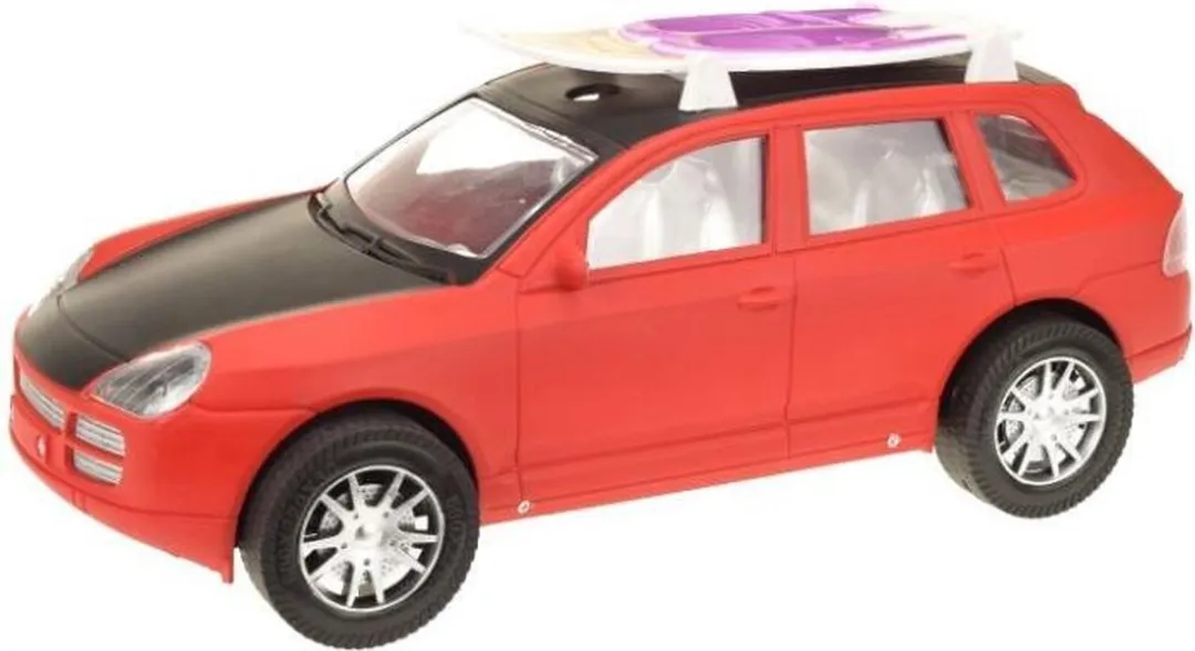 Toi-Toys Auto met Surfboard 31cm - Rood