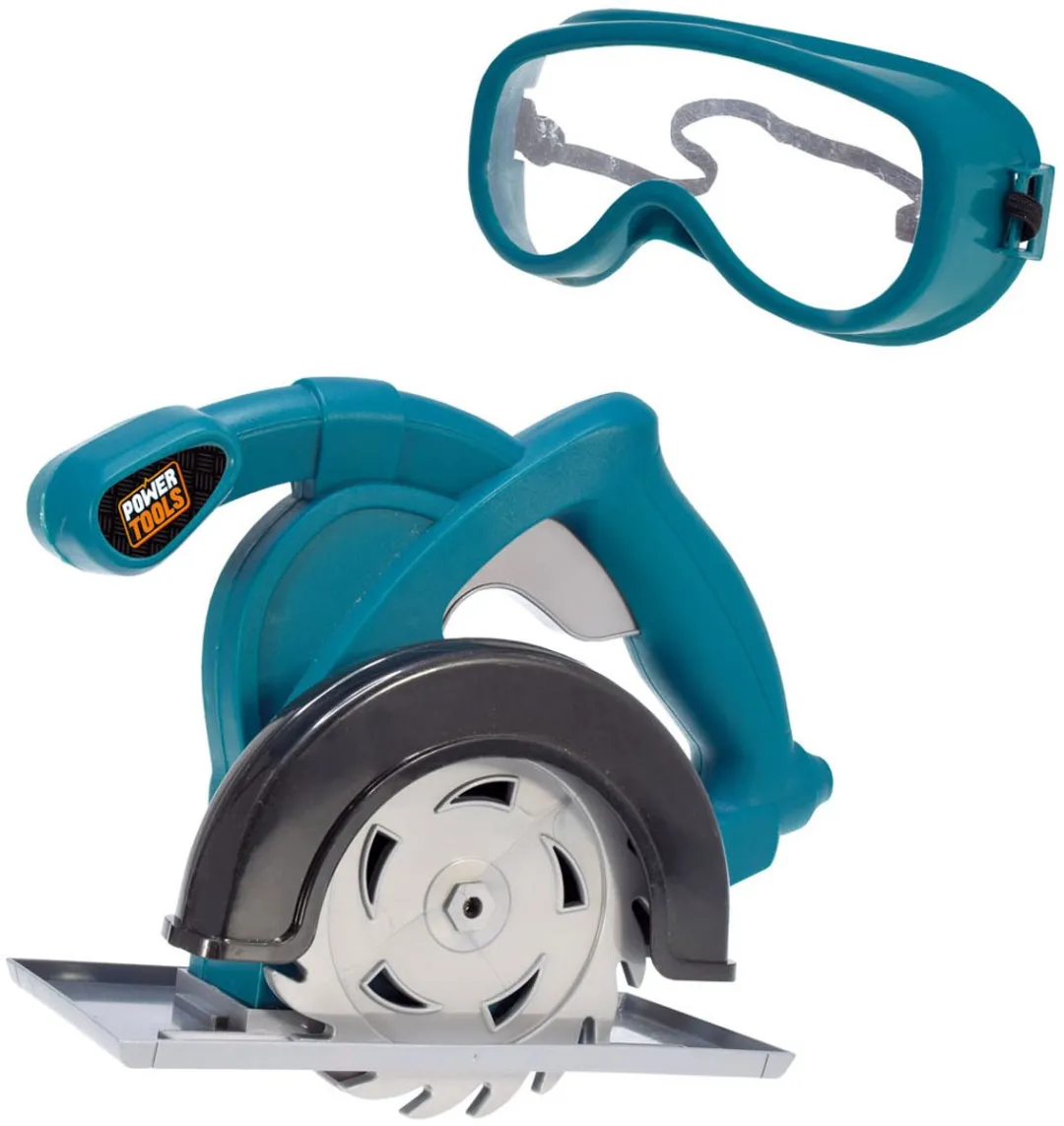 Toi-Toys Cirkelzaag met Veiligheidsbril - Blauw