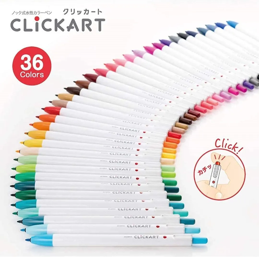 Zebra Clickart Knock Sign 0,6mm Pennen - 36 Kleuren