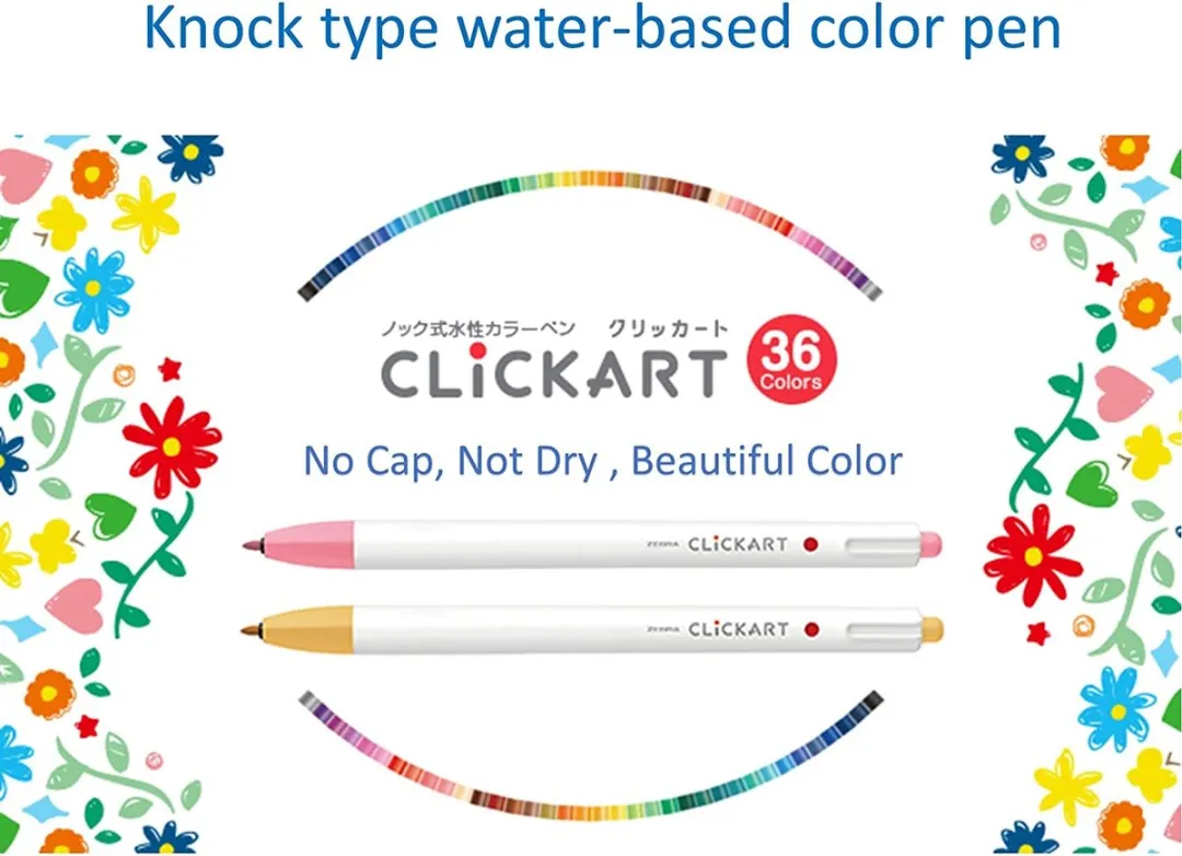 Zebra Clickart Knock Sign 0,6mm Pennen - 36 Kleuren