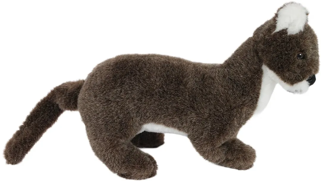 PIA Soft Toys Wezel Knuffeldier - Donkerbruin - 28 cm