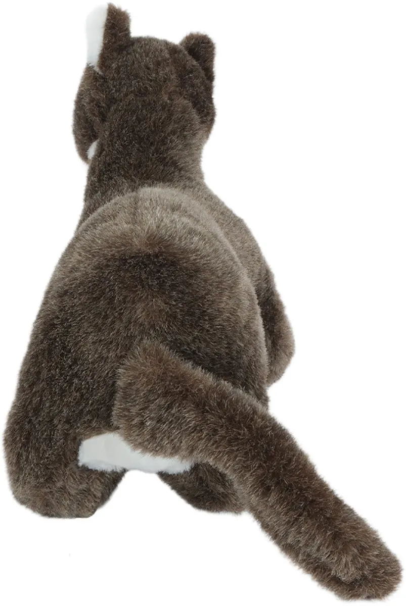 PIA Soft Toys Wezel Knuffeldier - Donkerbruin - 28 cm