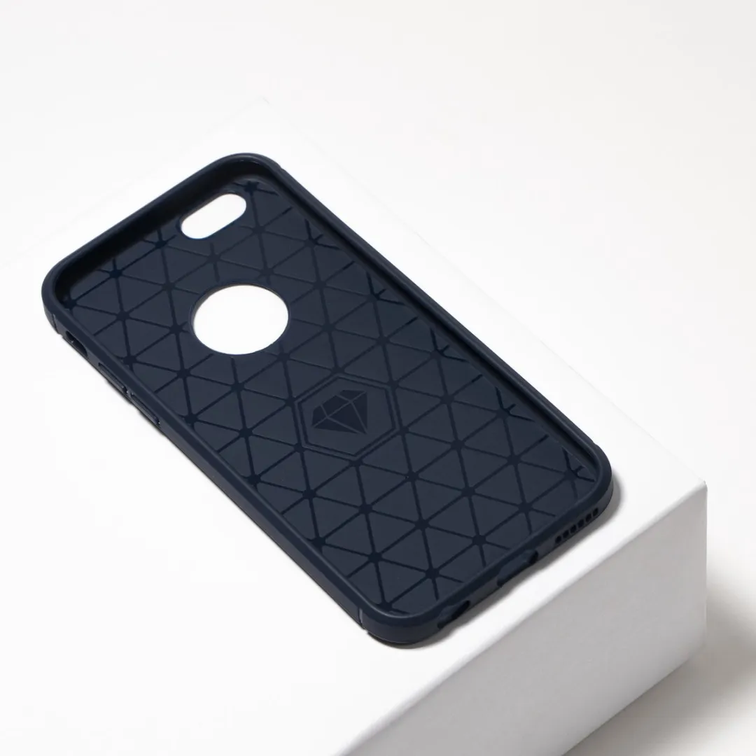 BMAX Carbon Soft Case iPhone 6/6s - Blauw