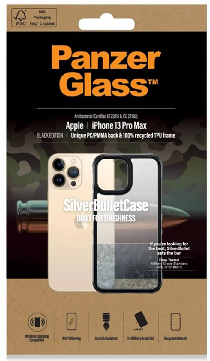 PanzerGlass SilverBullet PZ-320 iPhone 13 Pro Max Hoesje - Zwart