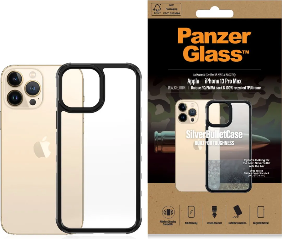 PanzerGlass SilverBullet PZ-320 iPhone 13 Pro Max Hoesje - Zwart