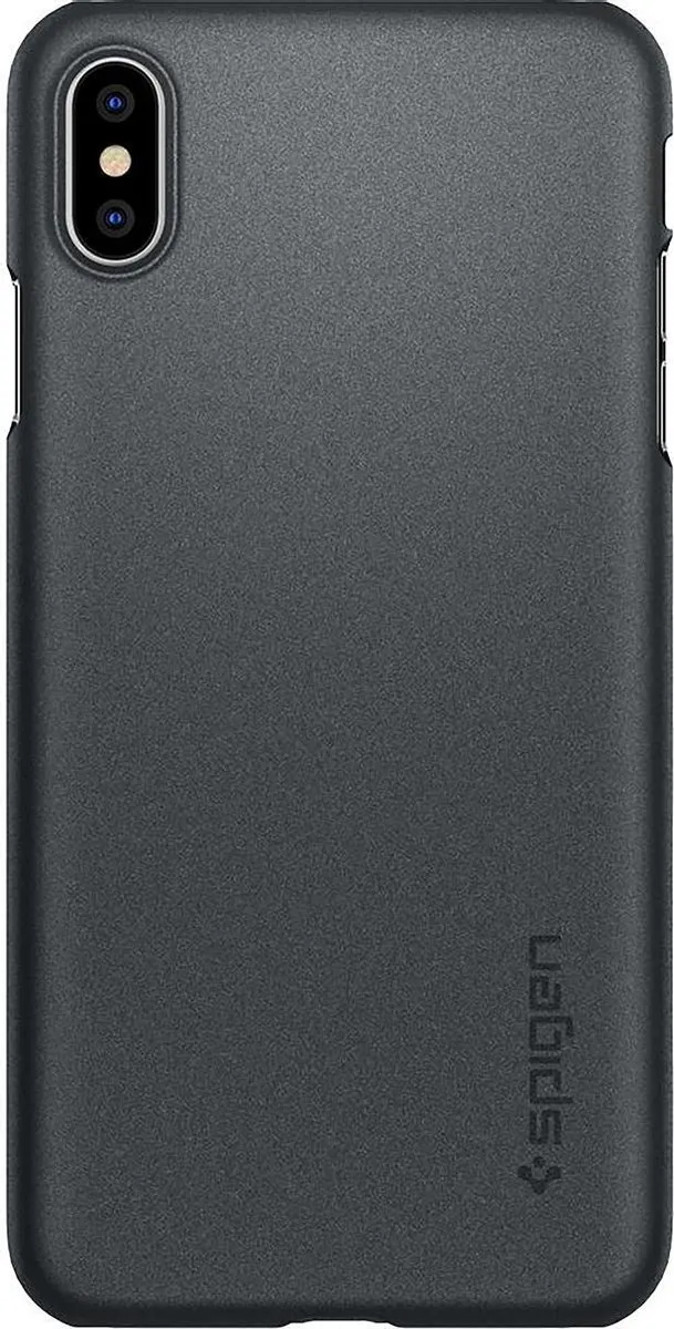 Spigen Thin Fit 065CS24825 Hoesje iPhone XS Max - Grijs