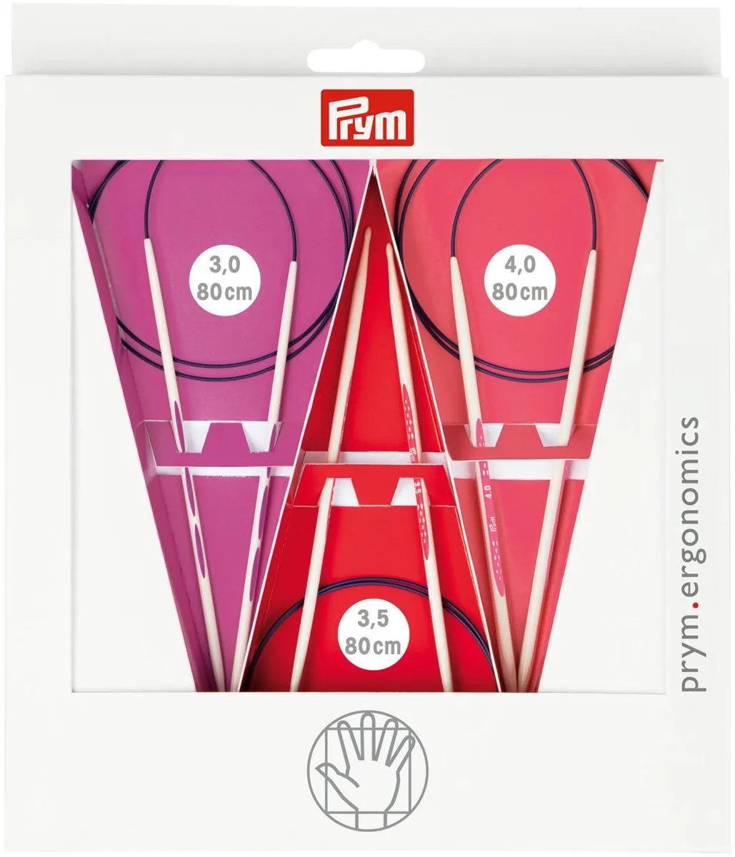 Prym Rondbreinaalden Ergonomics Set 3,00-4,00mm - 1 Stuk