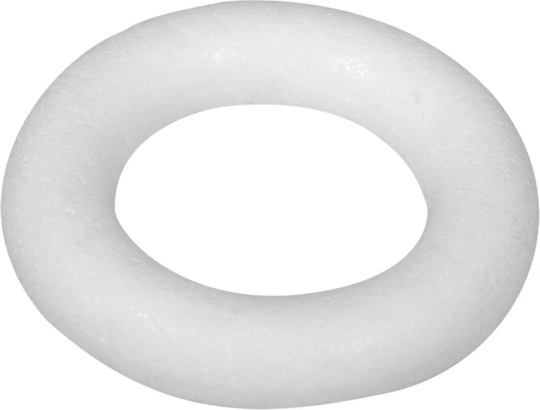 Rayher Hobby Platte Ringen Wit - Set van 4 (D20/25/30/35cm)