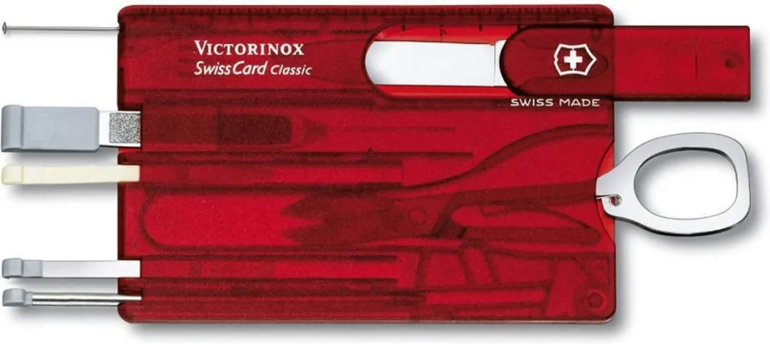 Victorinox SwissCard Classic Make-up & Manicurekoffer - 10-delig - Zwart/Transparant