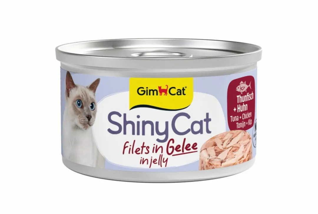 GimCat ShinyCat Filets in Jelly Tonijn + Kip - 24x70g
