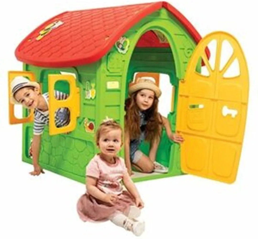 Lean Toys My First Playhouse - Groen 120x113x111cm