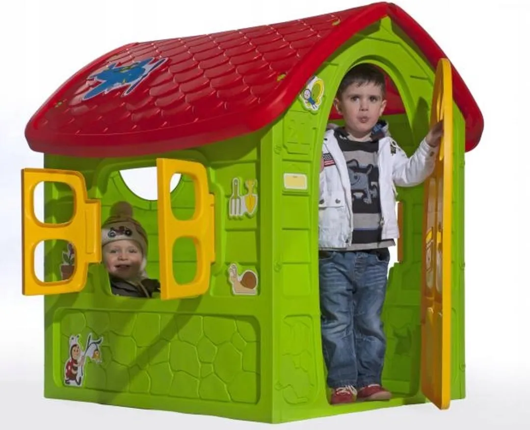 Lean Toys My First Playhouse - Groen 120x113x111cm