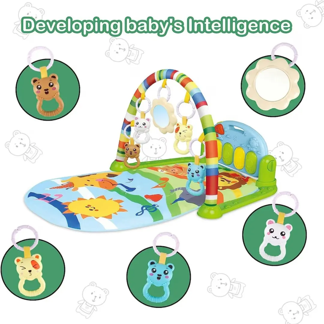 Ledy Toys Viva Kids Babygym Speelmat - 5 Speelelementen - Piano - Multi Kleur