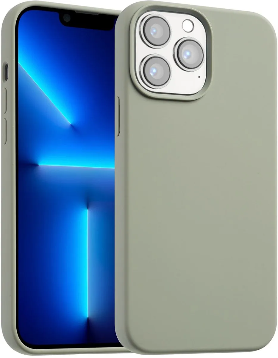 Accezz Hoesje iPhone 13 Pro Max MagSafe Olijfgroen