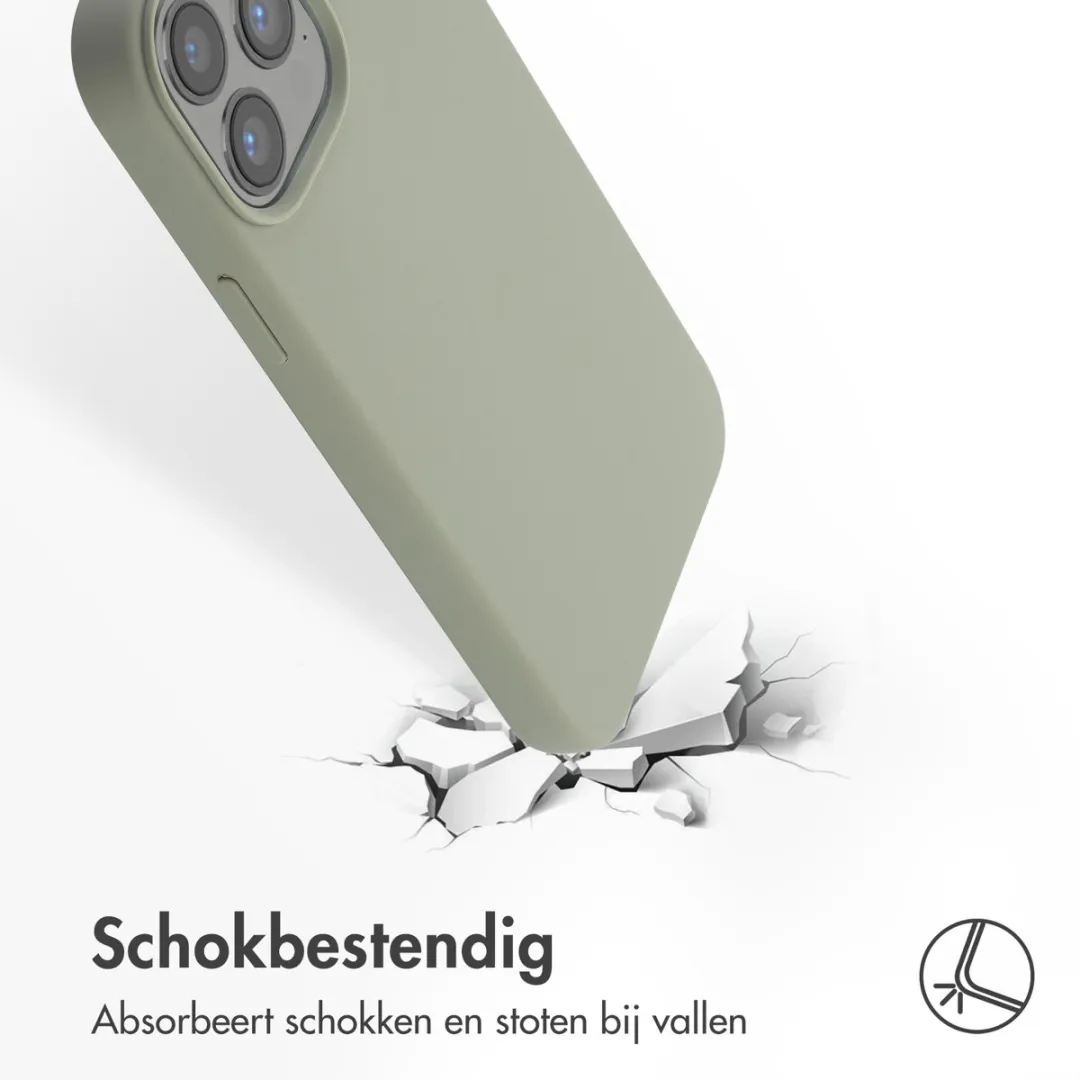 Accezz Hoesje iPhone 13 Pro Max MagSafe Olijfgroen