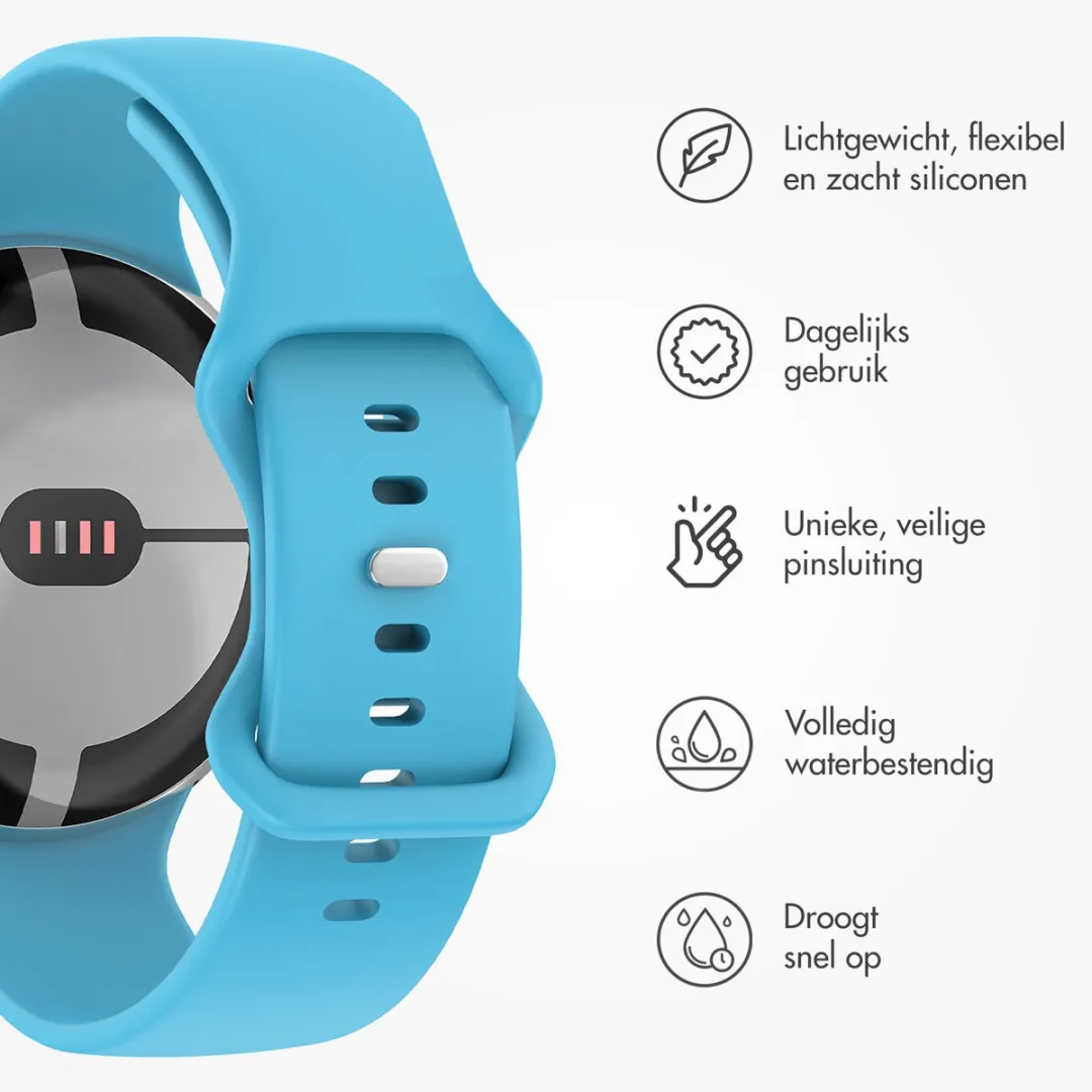 Imoshion Siliconen Bandje Blauw - S - 45mm - Google Pixel Watch 3/4