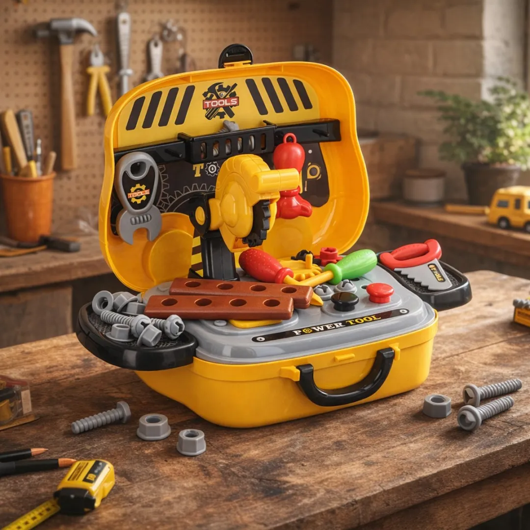 Eddy Toys Gereedschapskoffer 29-delig - Geel