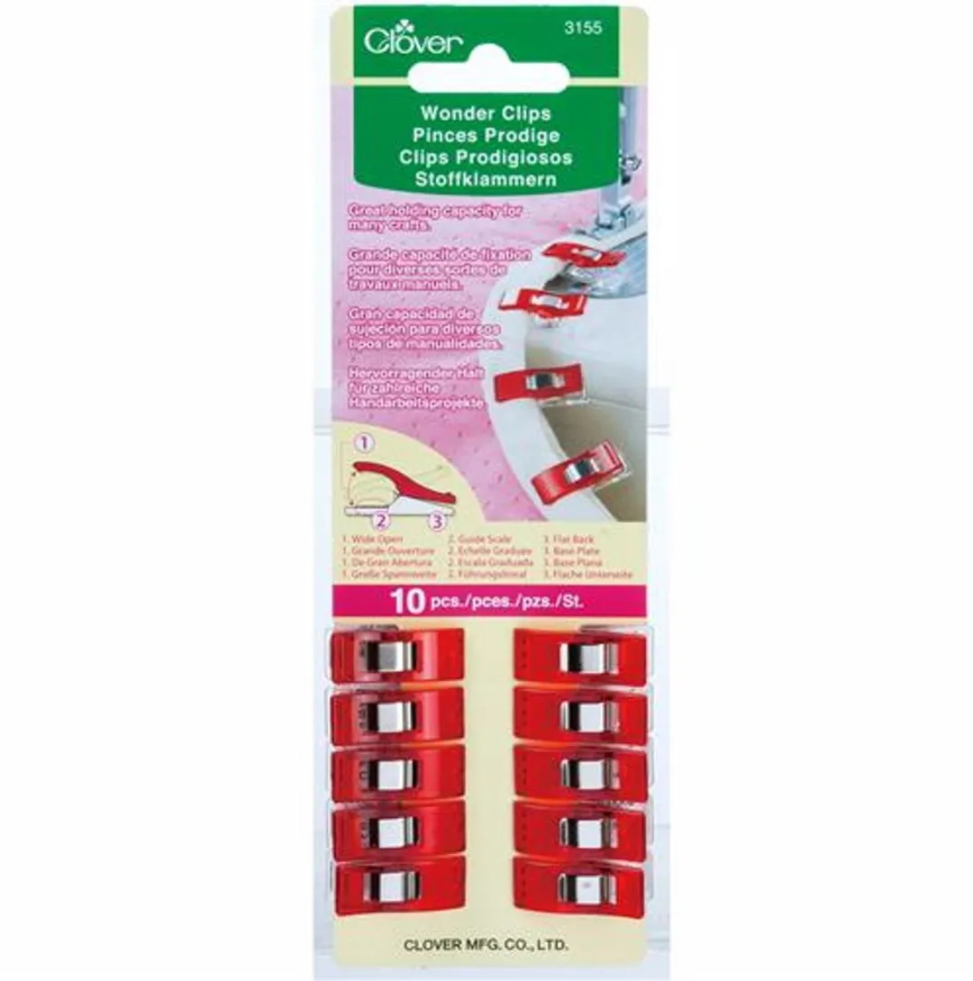 Clover Wonder Clips - 10 Stuks Rood