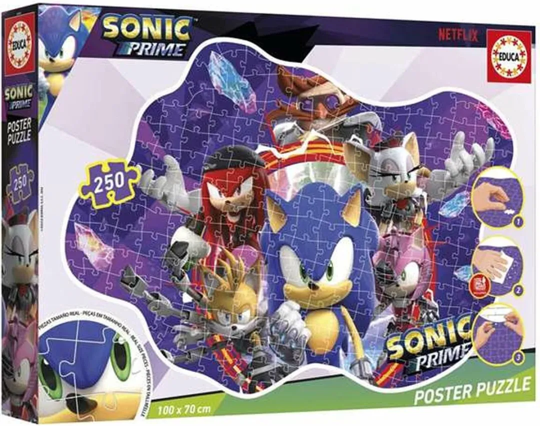 Educa Sonic Prime Puzzels 250 Stuks - 4x250