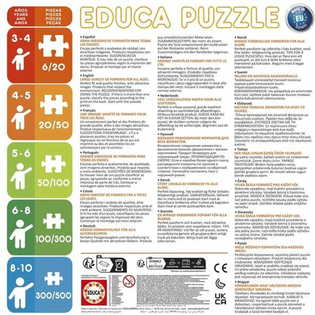Educa Sonic Prime Puzzels 250 Stuks - 4x250