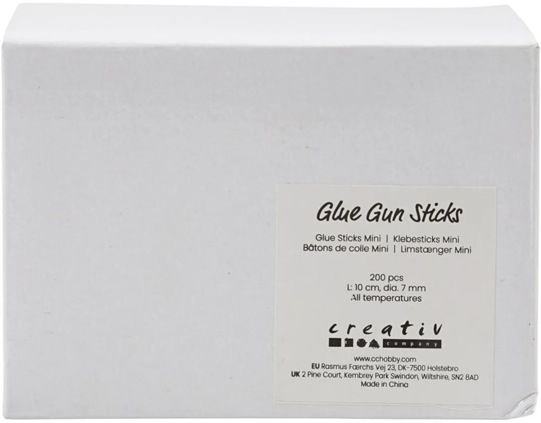 Creativ Company Lijmstiften Mini 10cm Multicolor - 200 Stuks